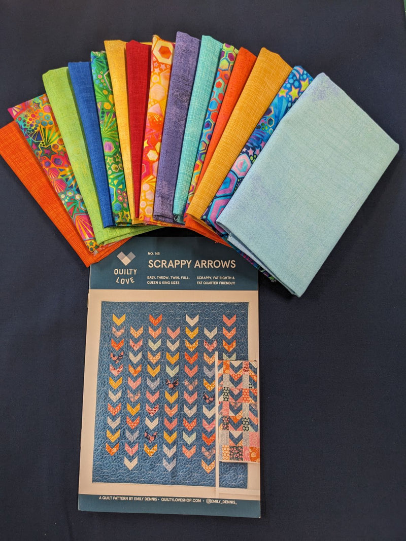 Scrappy Arrows Quikt Kit by Quilty Love