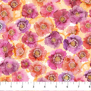 Dragonfly Dance - Floral, Pink Orange