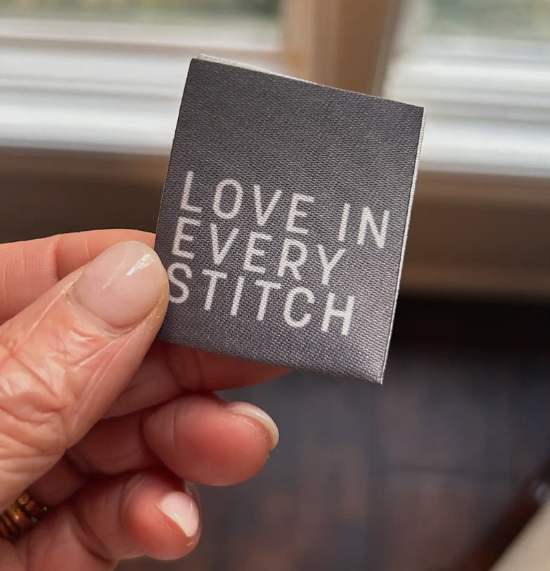 Labels - Love in Every Stitch, Gray