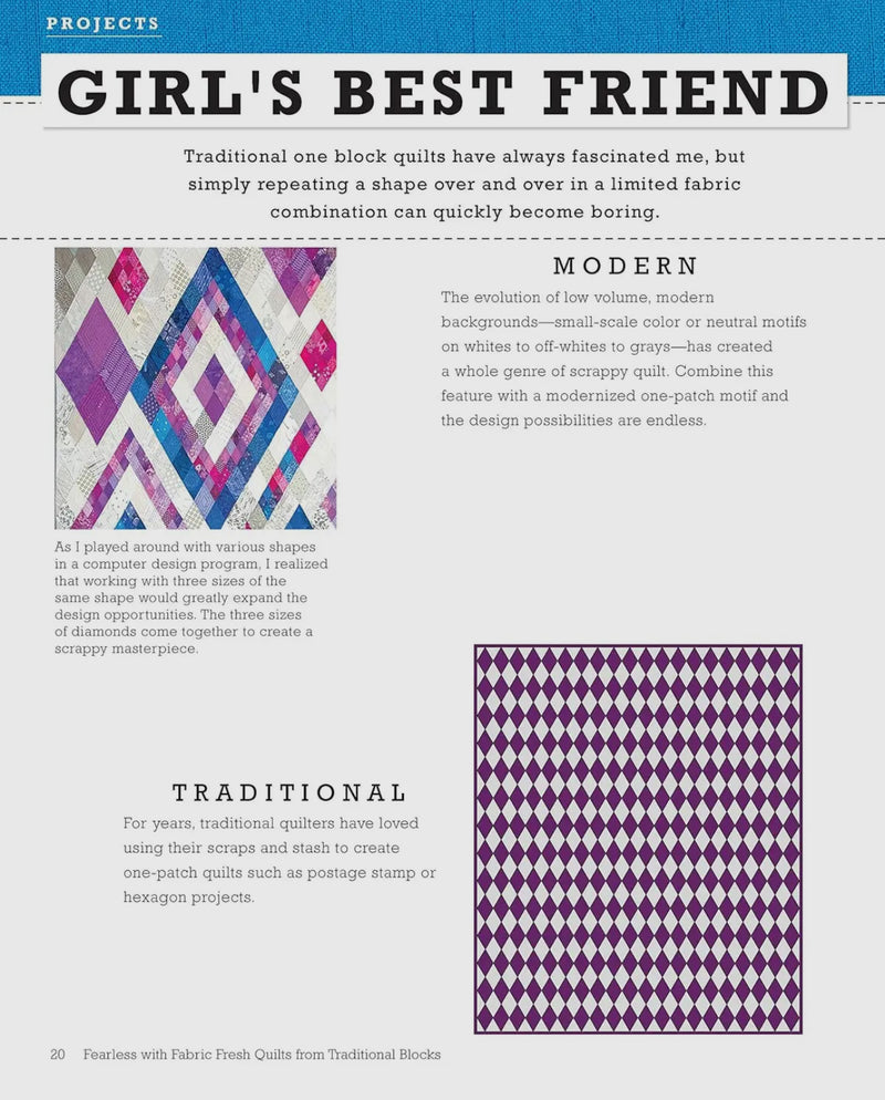 Fearless with Fabric Fresh Quilts from Traditional Blocks