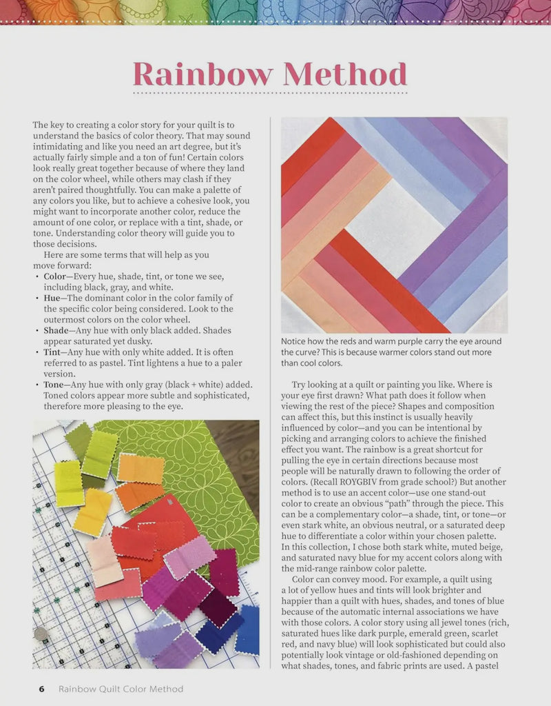 Rainbow Quilt Color Method