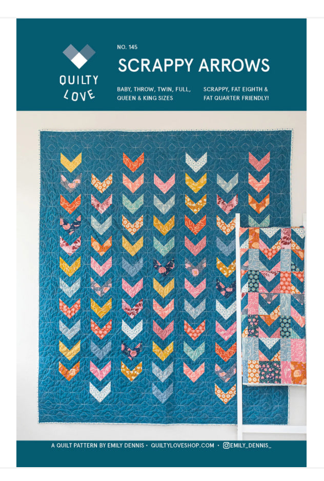 Scrappy Arrows Quikt Kit by Quilty Love