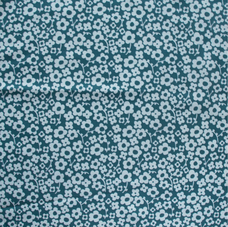 Pressed Flowers - Deep Teal