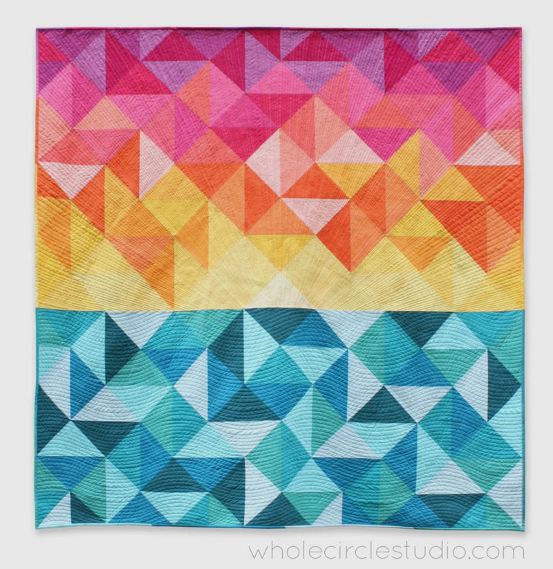 Sun Salutations Quilt Pattern by Whole Circle Studio