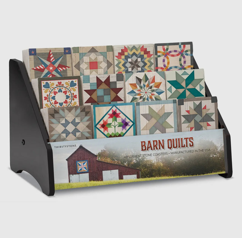 Thirsty Stone Barn Quilt Coaster