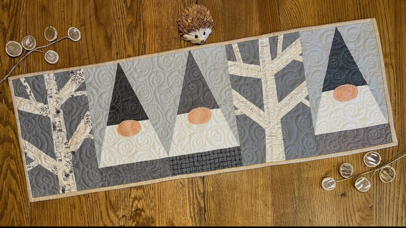 Birch Gnomes Table Runner Pattern