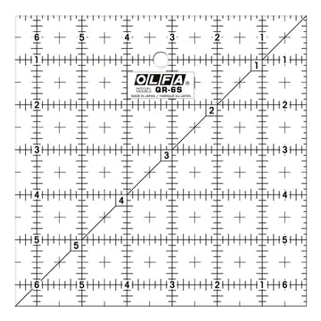 OLFA  6 1/2” Square Frosted Acrylic Ruler