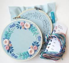 Embroidery Kit - Morning Blooms