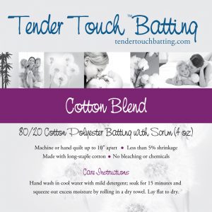 Tender Touch 80/20 Batting - 96" wide